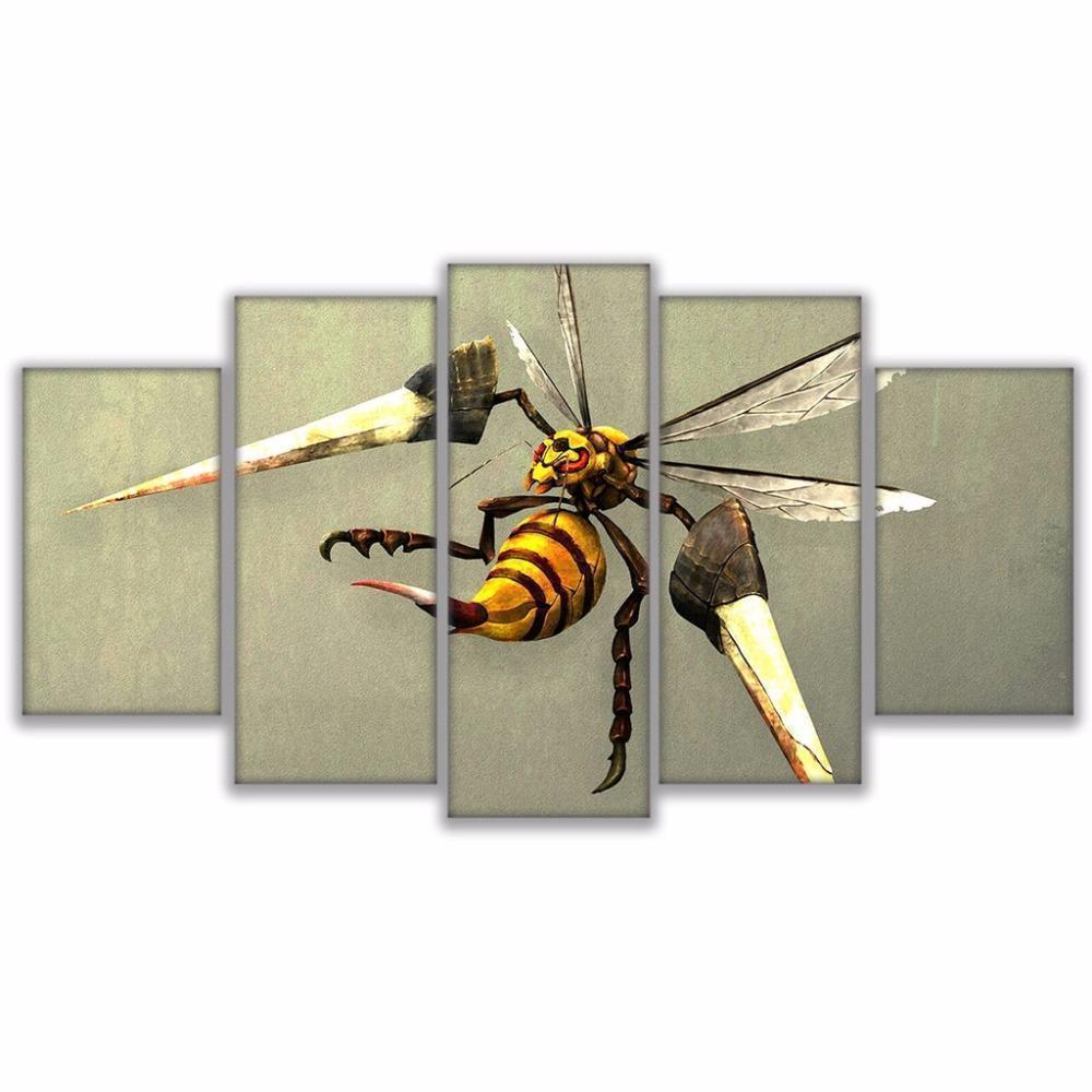 Bumblebee Abstract Animal Canvas Wall Art
