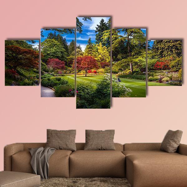 Butchart Gardens In Victoria Nature Canvas Wall Art