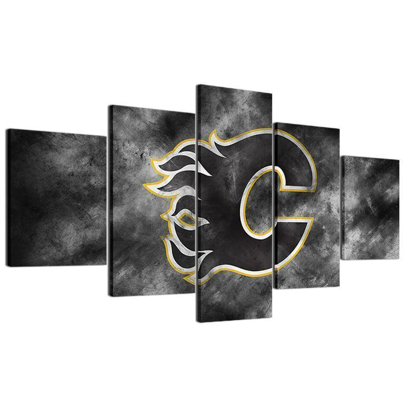 Calgary Flames   Ice Hockey Canvas Wall Art