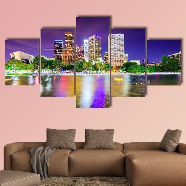 California Downtown City Skyline Nature Canvas Wall Art