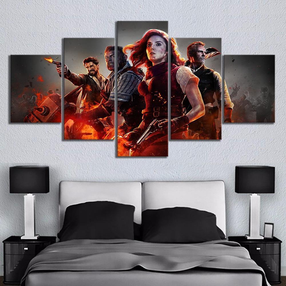 Call of Duty Black Ops 4 Zombies Gaming Canvas Wall Art
