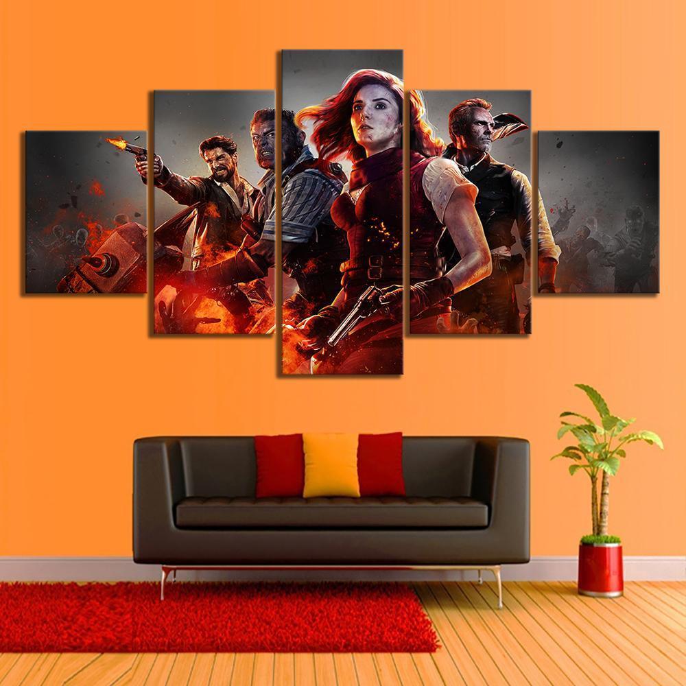 Call of Duty Black Ops 4 Zombies Gaming Canvas Wall Art