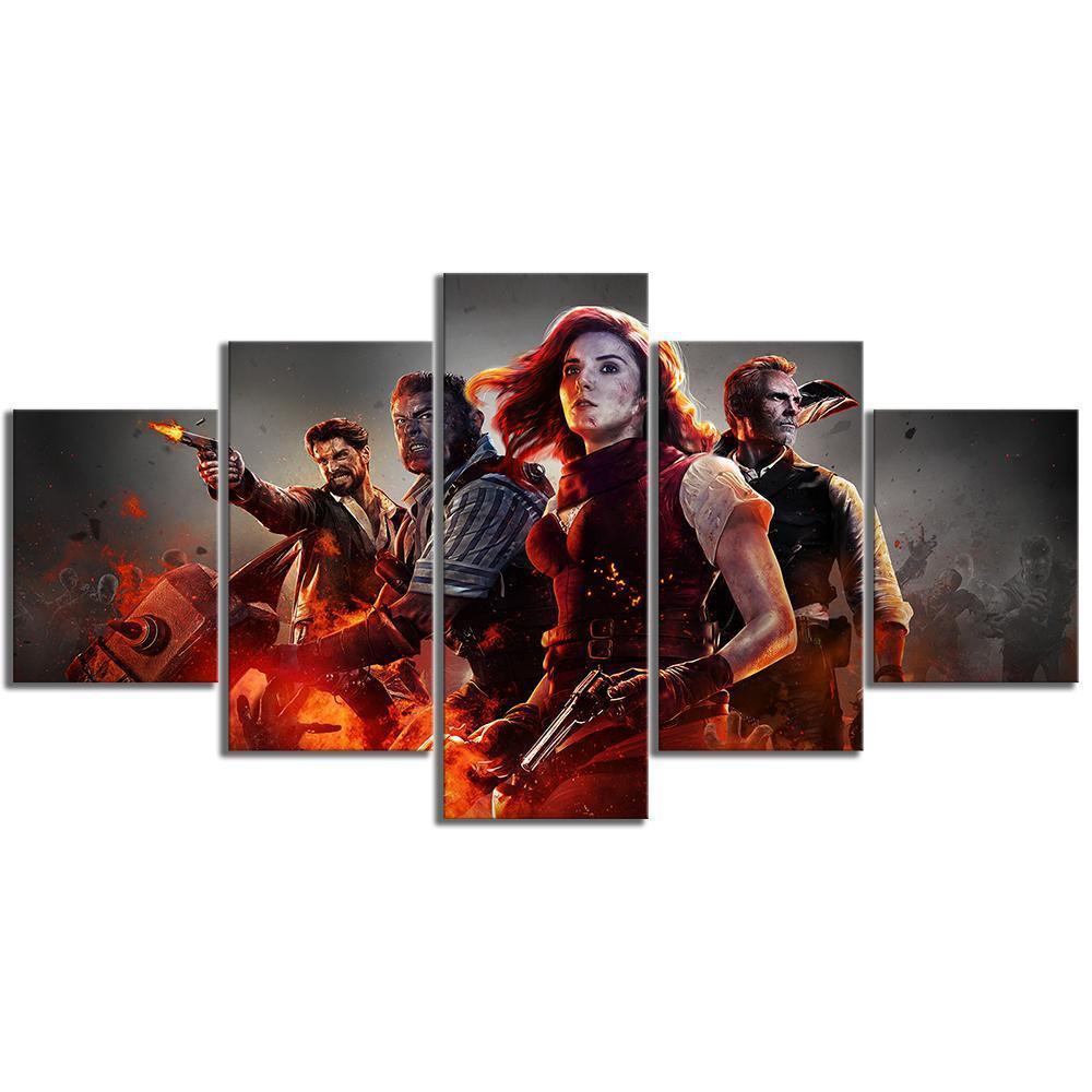 Call of Duty Black Ops 4 Zombies Gaming Canvas Wall Art
