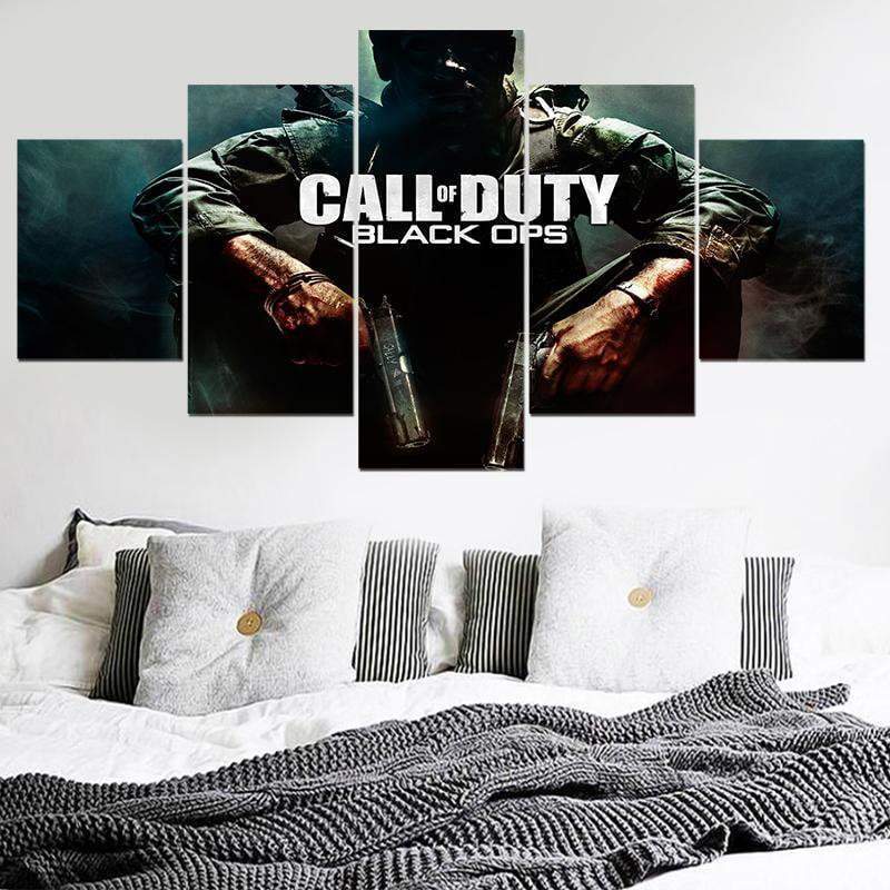 Call Of Duty Black Ops Poster Gaming Canvas Wall Art