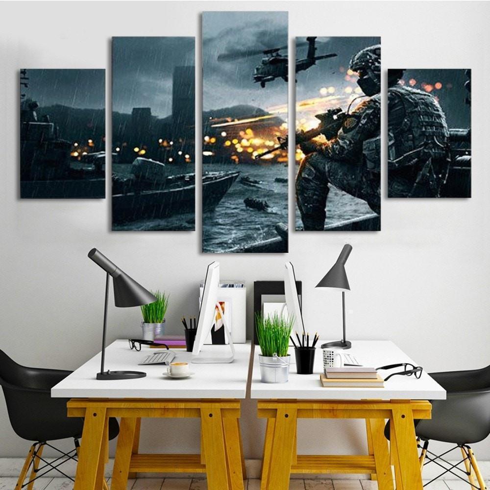 Call Of Duty : Modern Warface Gaming Canvas Wall Art