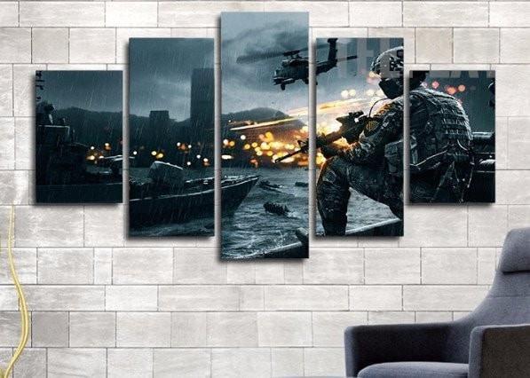 Call Of Duty : Modern Warface Gaming Canvas Wall Art