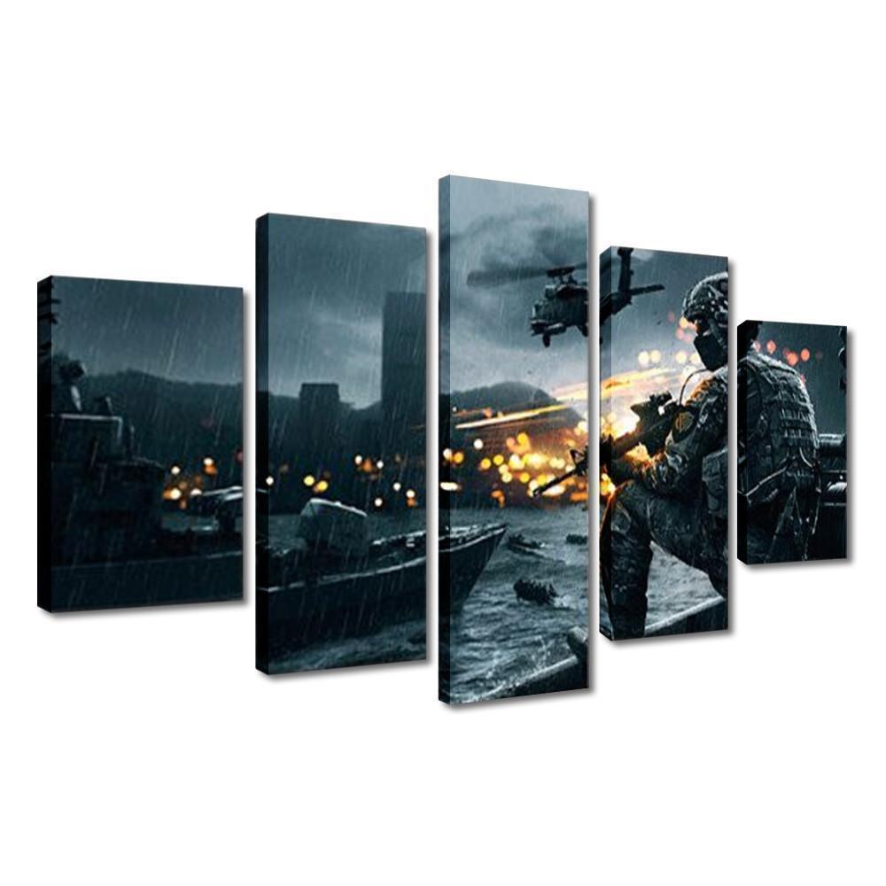 Call Of Duty : Modern Warface Gaming Canvas Wall Art