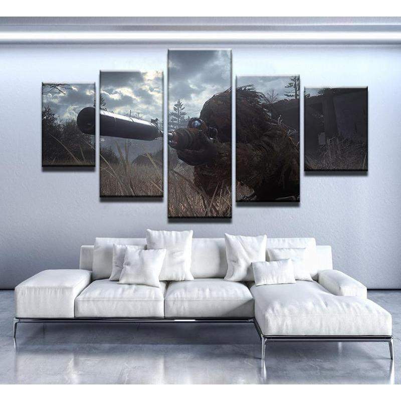 Call Of Duty Modern Warfare Army Canvas Wall Art