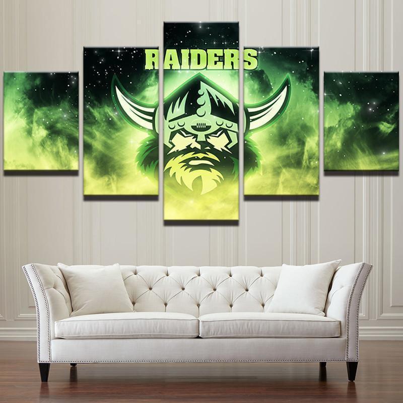 Canberra Raiders Classical NRL Football Canvas Wall Art