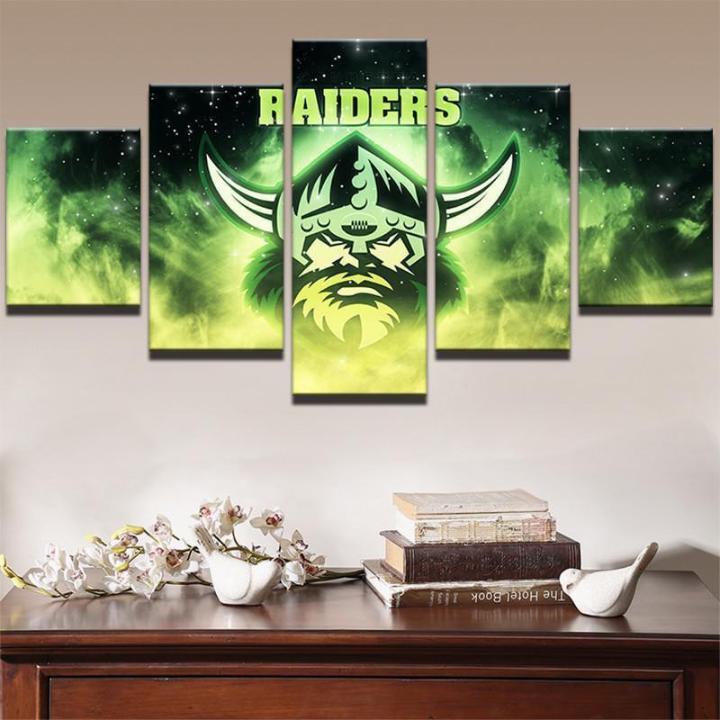 Canberra Raiders Classical NRL Football Canvas Wall Art
