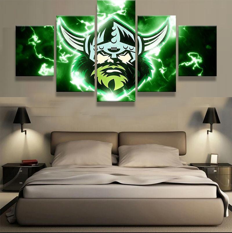 Canberra Raiders NRL Football Canvas Wall Art