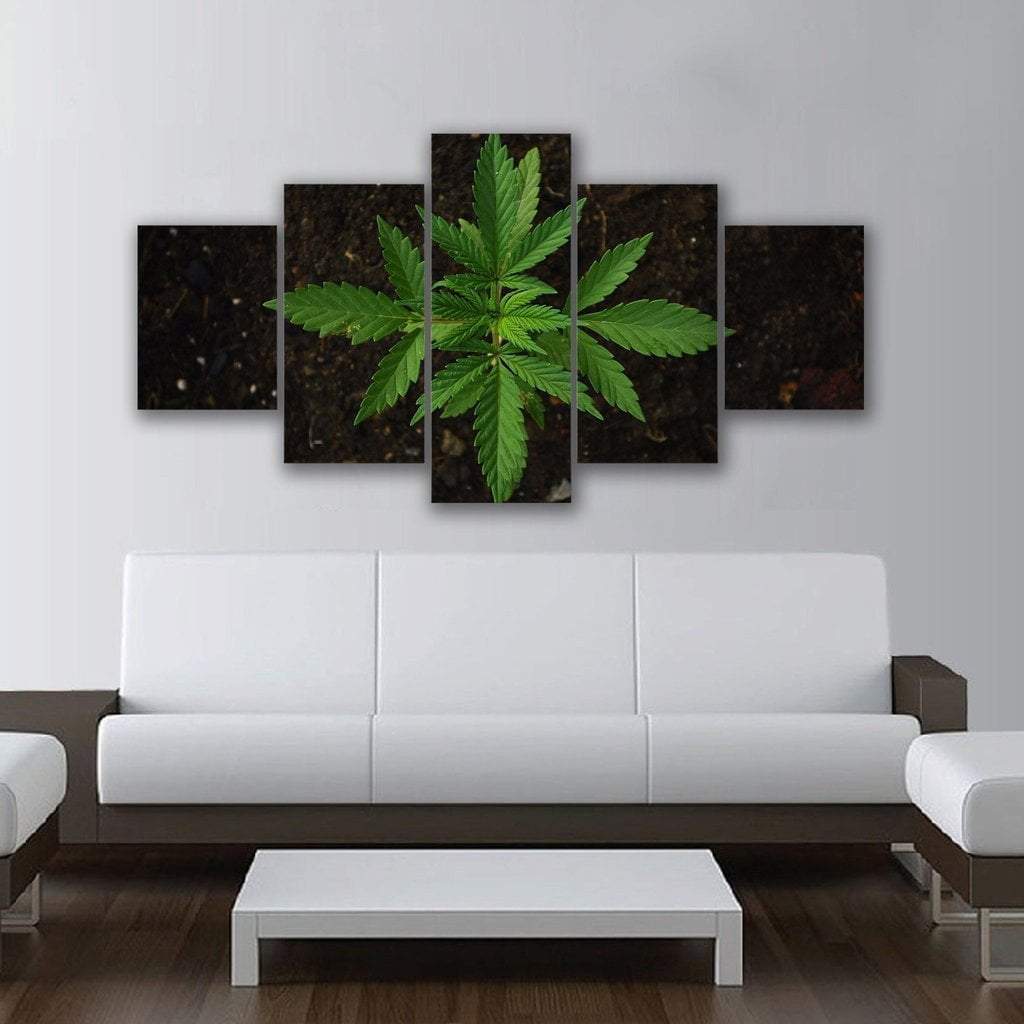 Cannabis Majestic Plant Nature Canvas Wall Art