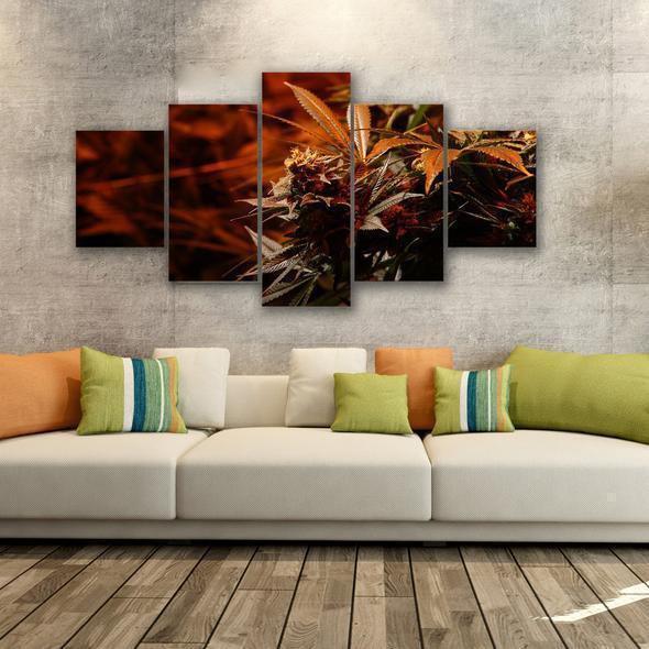 Cannabis Nature Canvas Wall Art