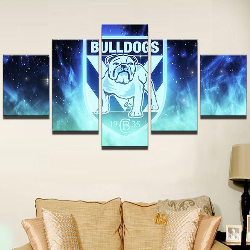 Canterbury Bulldogs Classical NRL Football Canvas Wall Art