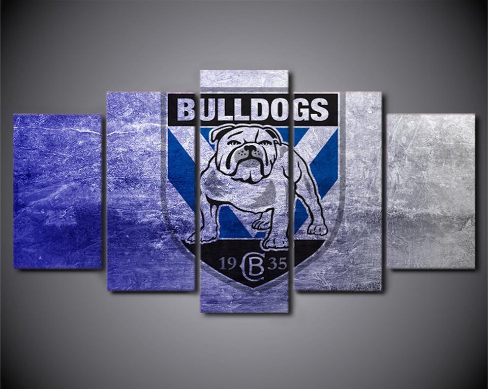 Canterbury Bulldogs NRL Football Canvas Wall Art