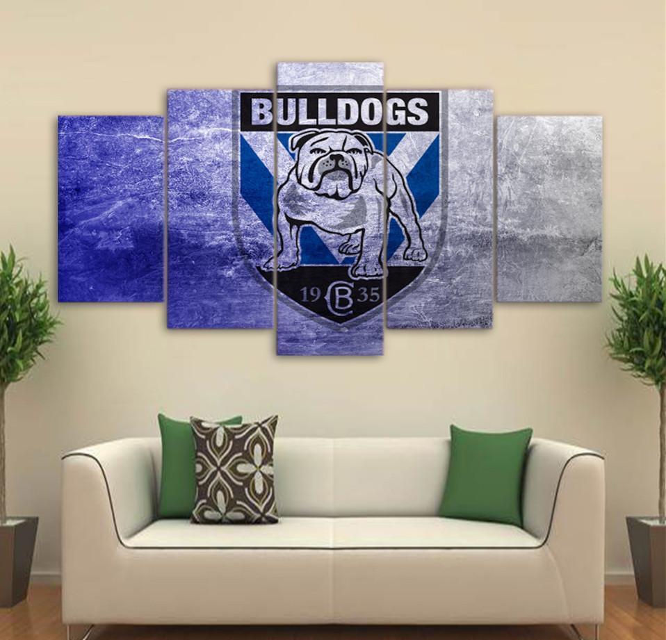Canterbury Bulldogs NRL Football Canvas Wall Art