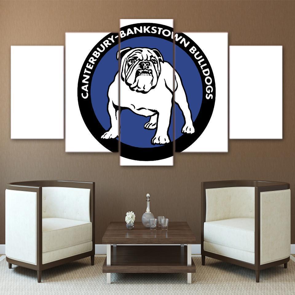 Canterbury Bulldogs NRL Football Canvas Wall Art