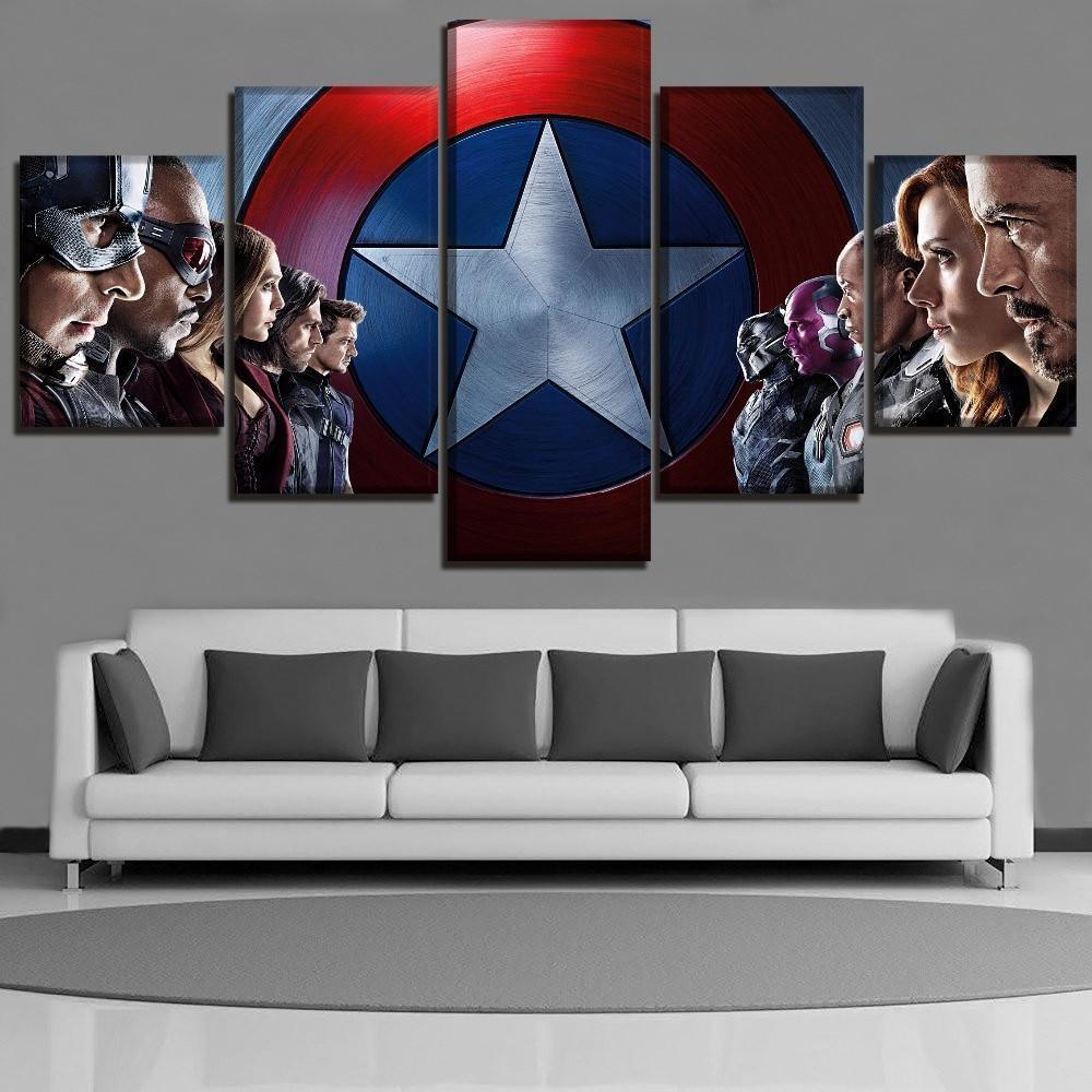 Captain America Civil War Marvel Canvas Wall Art
