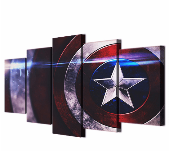 Captain America Shield Marvel Canvas Wall Art