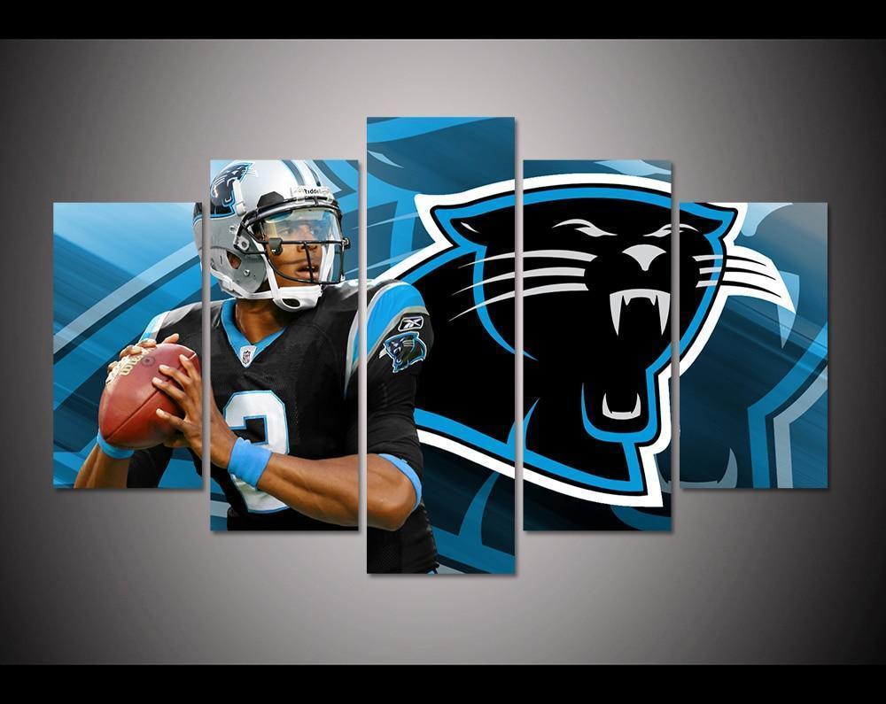 Carolina Panthers Number 2 Player  Football Canvas Wall Art