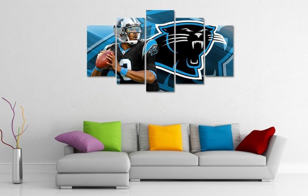 Carolina Panthers Number 2 Player  Football Canvas Wall Art