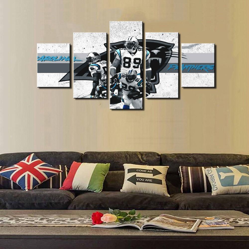Carolina Panthers Poster  Football Canvas Wall Art