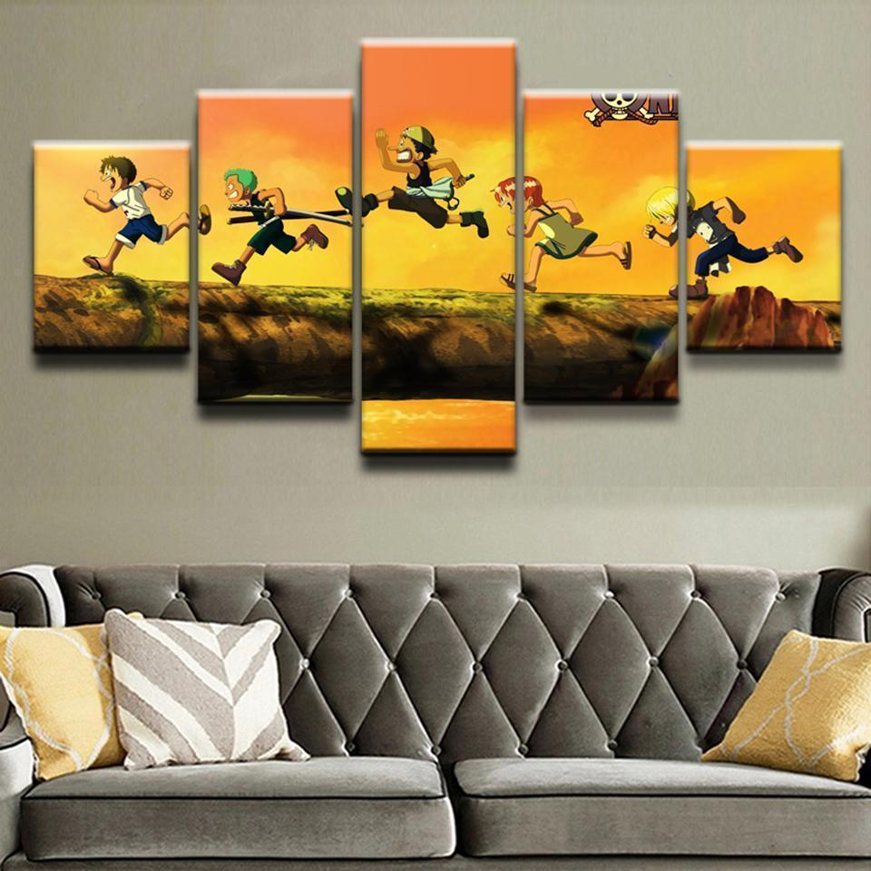 Cartoon Characters Anime Canvas Wall Art