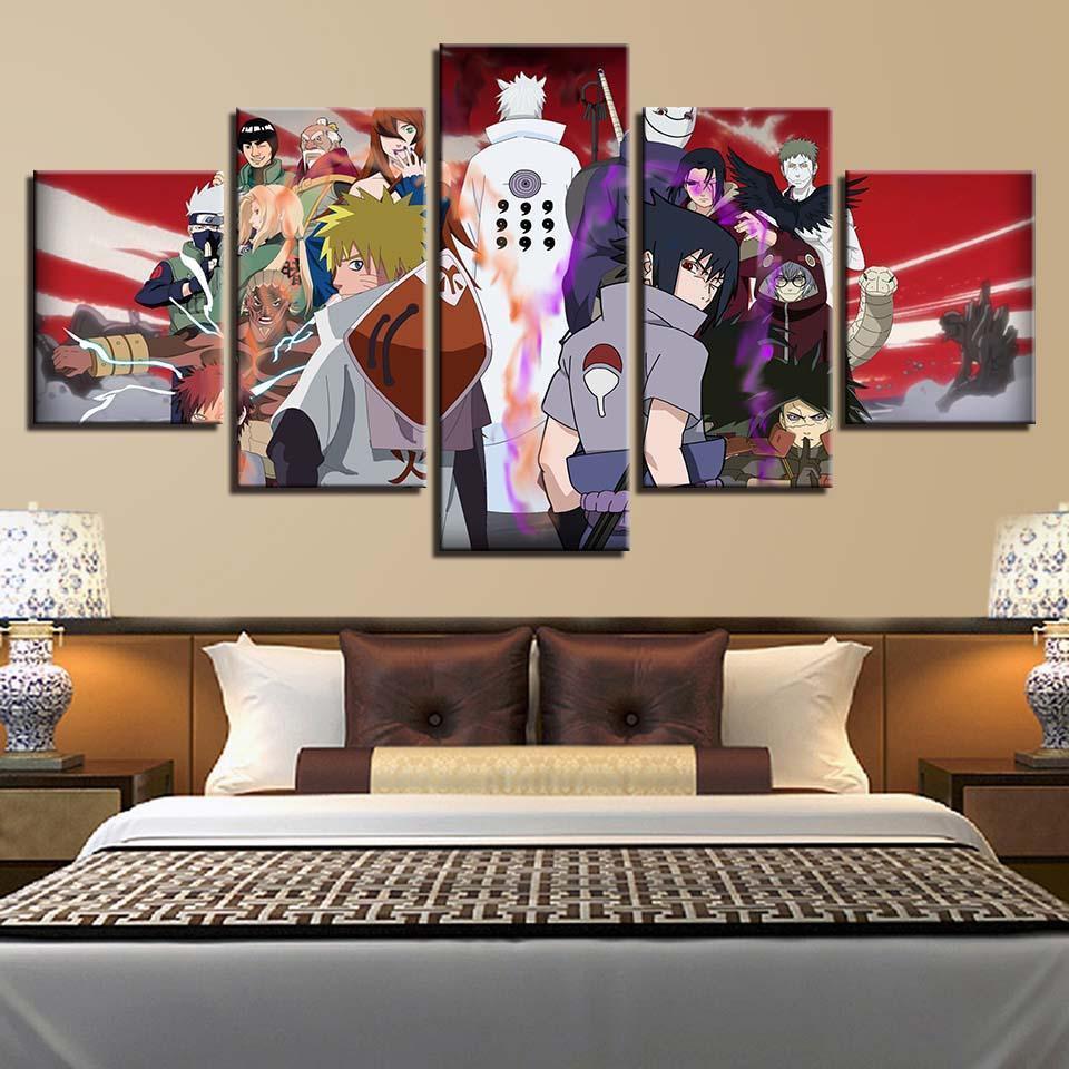Cartoon Naruto Characters Anime Canvas Wall Art