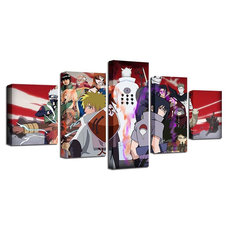 Cartoon Naruto Characters Anime Canvas Wall Art