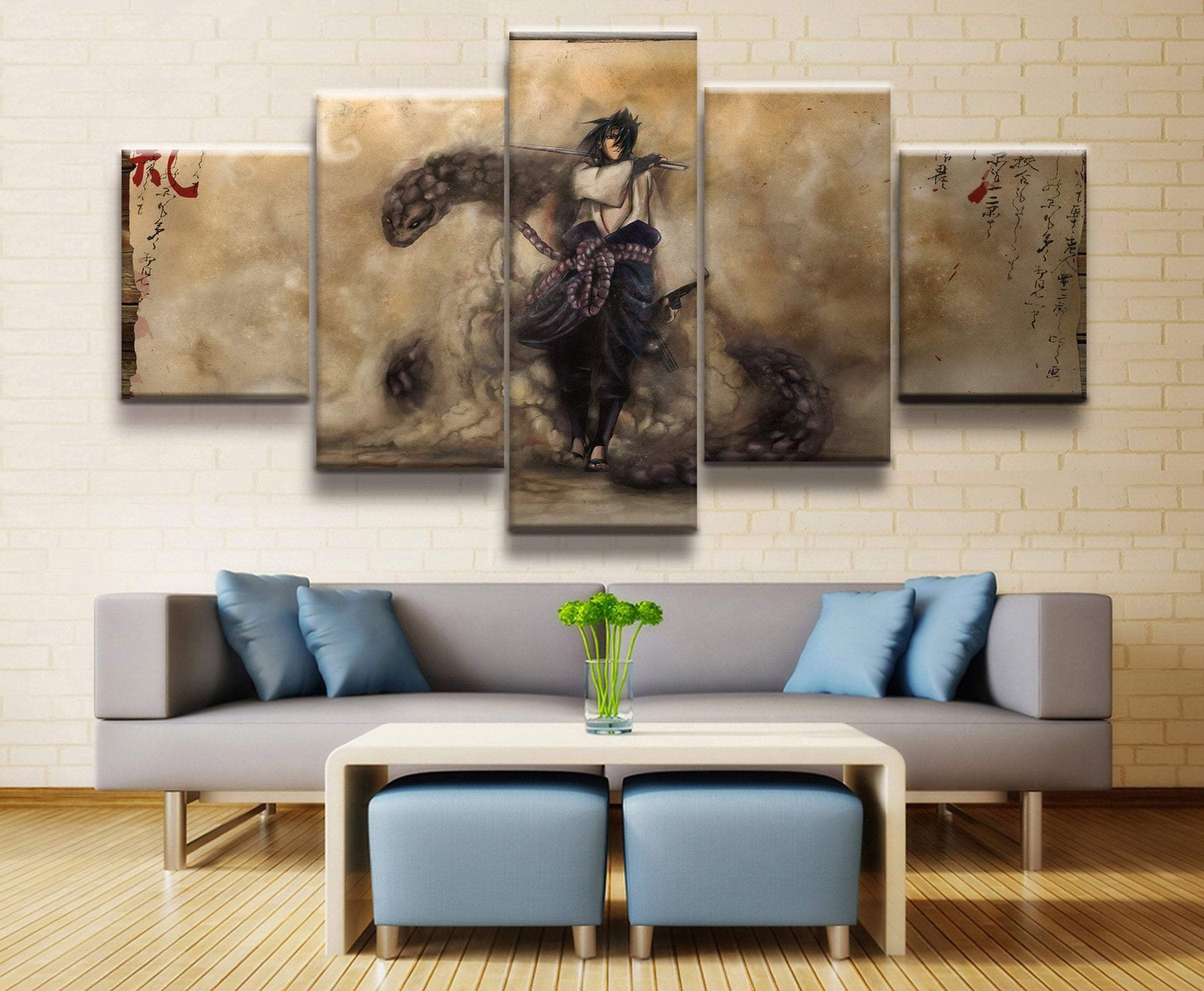 Cartoon Naruto Sasuke  Anime Canvas Wall Art