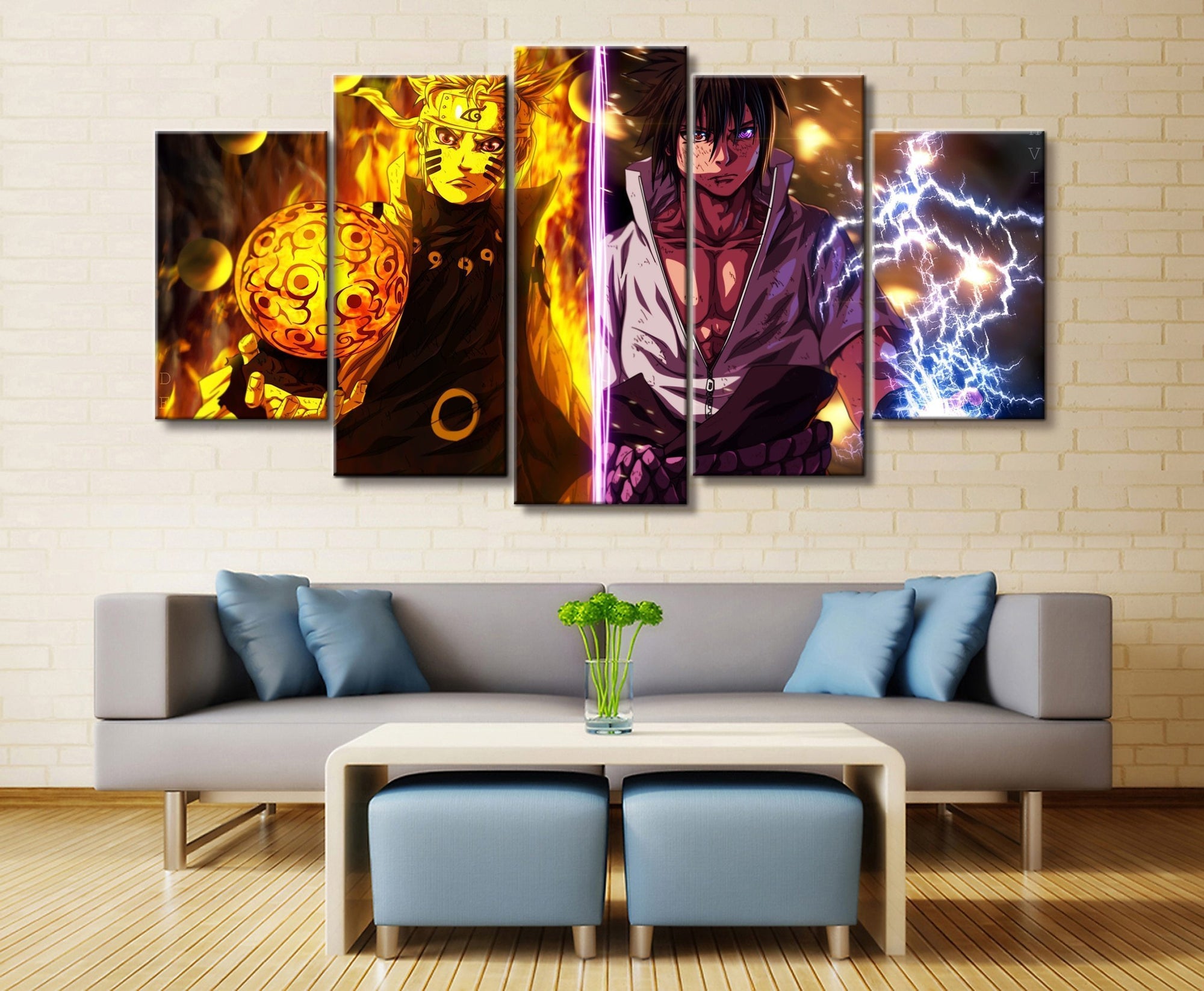 Cartoon Naruto Sasuke Anime Canvas Wall Art
