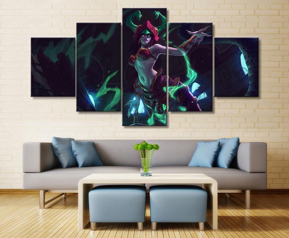 LOL League Of Legends Cassiopeia 3 Game Canvas Wall Art