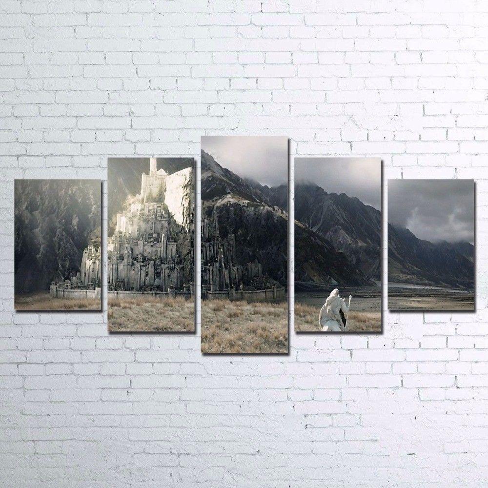 Castle Of Lord Of The Ring Movie Canvas Wall Art