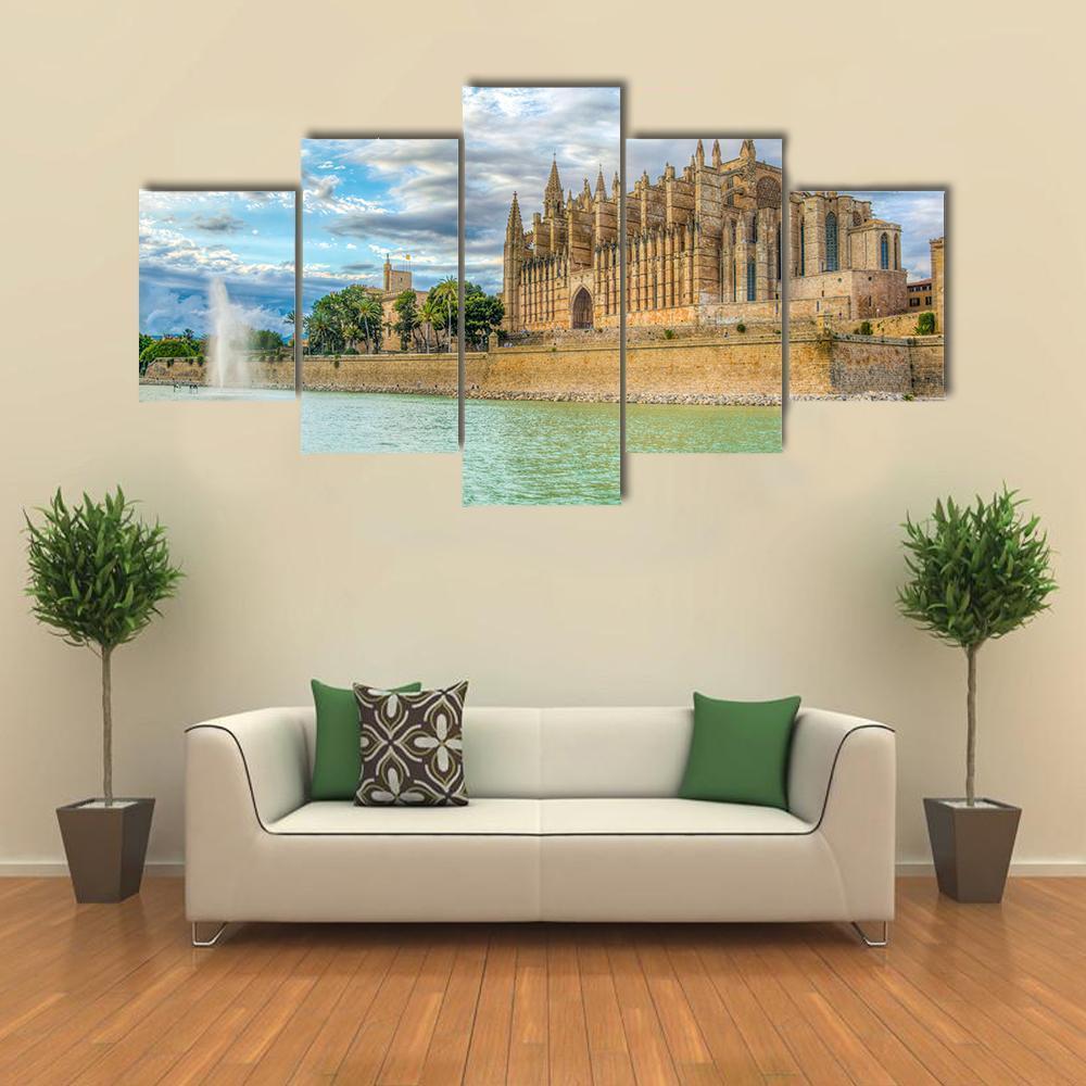 Catedral De Mallorca In Spain 1 Nature Canvas Wall Art