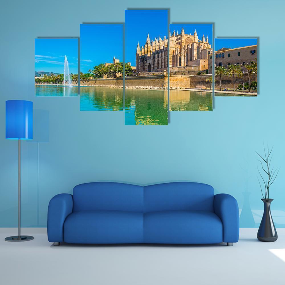 Catedral De Mallorca In Spain Nature Canvas Wall Art