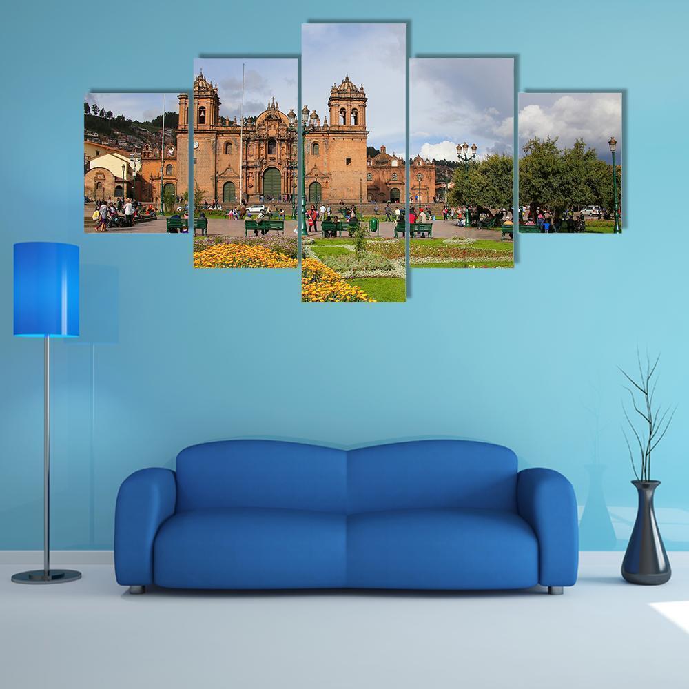 Cathedral Basilica In Peru Nature Canvas Wall Art