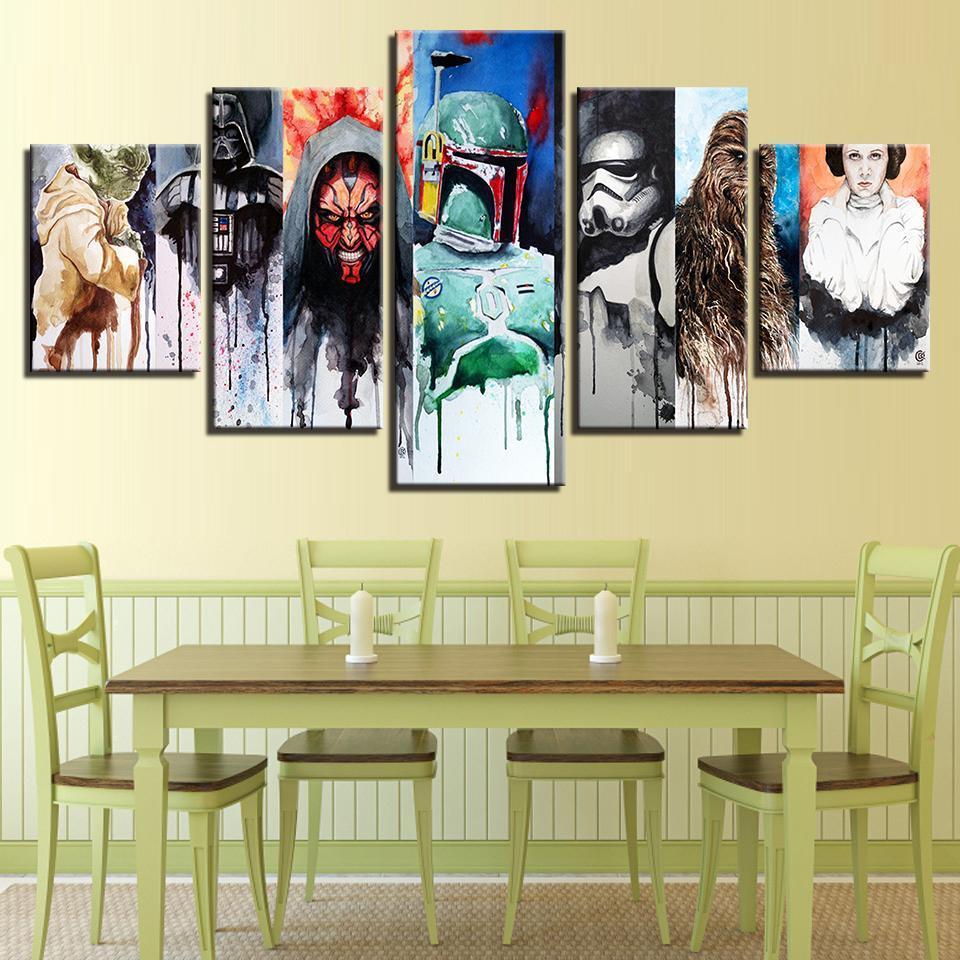 Character Of Star Wars Movie Canvas Wall Art