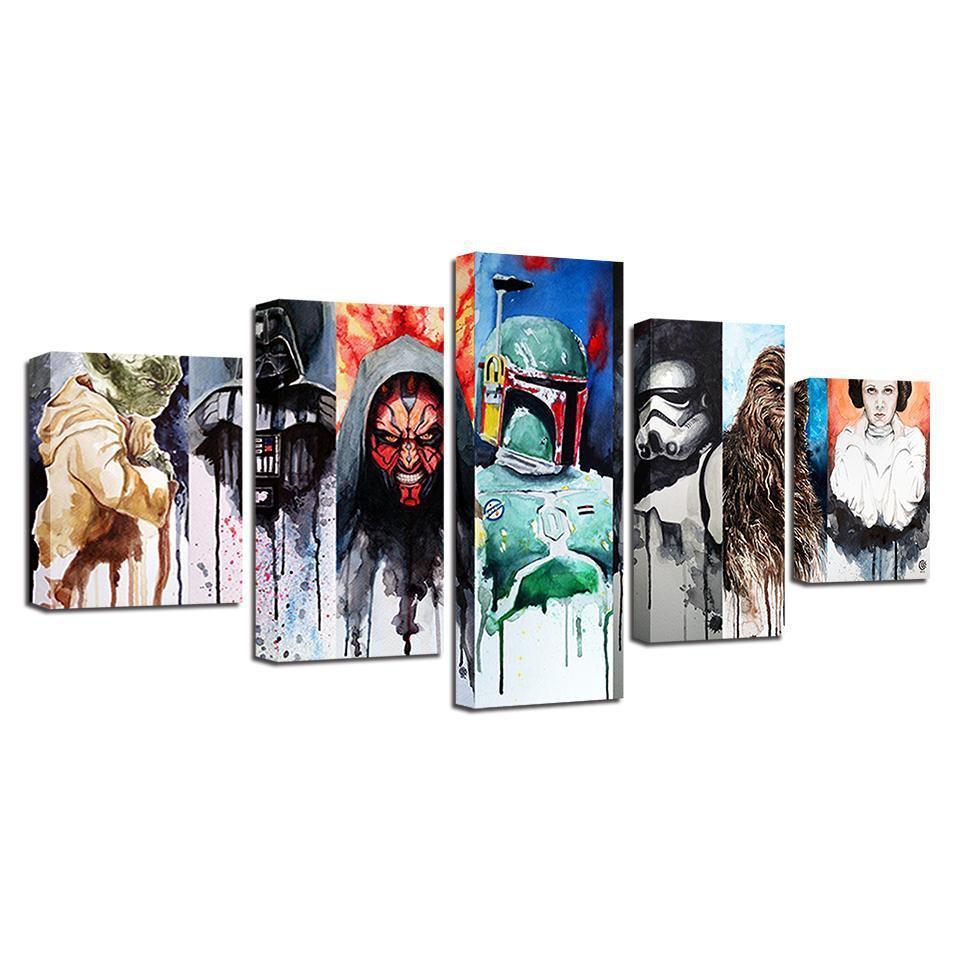 Character Of Star Wars Movie Canvas Wall Art