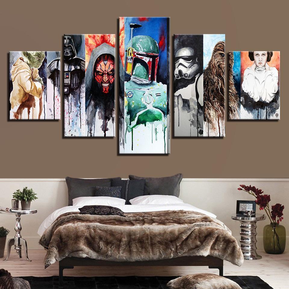 Character Of Star Wars Movie Canvas Wall Art