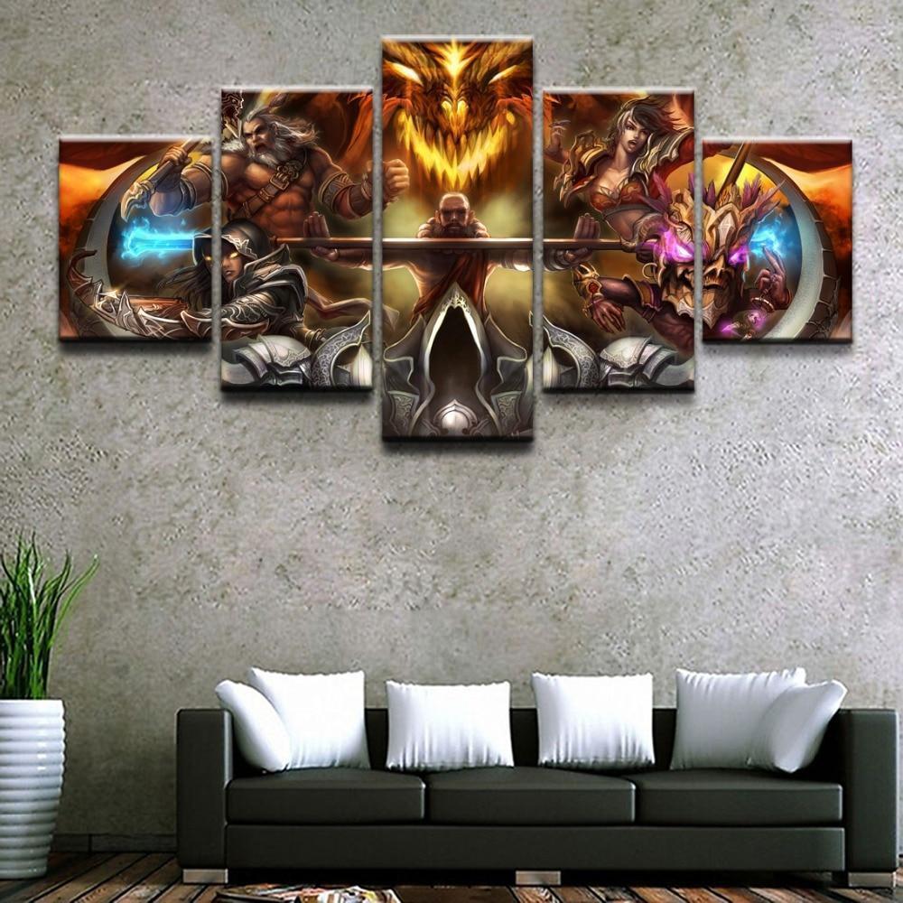Character Poster Diablo III Reaper Of Soul Gaming Canvas Wall Art