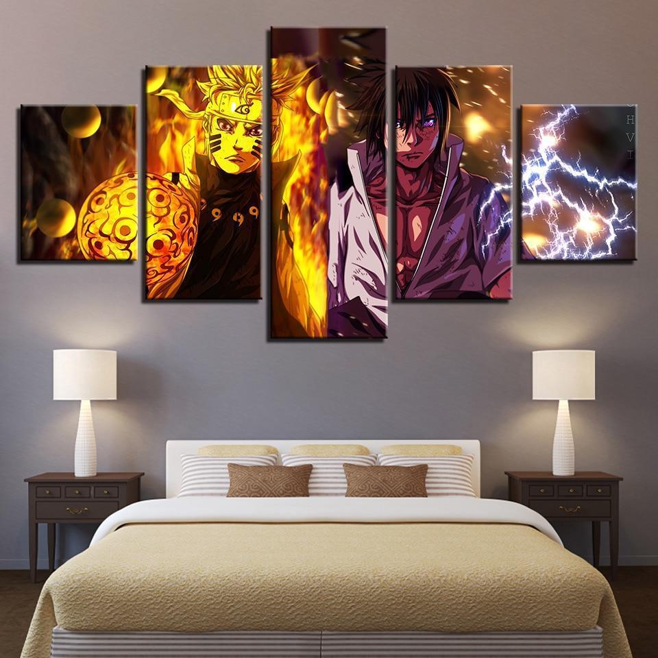Characters Naruto Sasuke  Anime Canvas Wall Art
