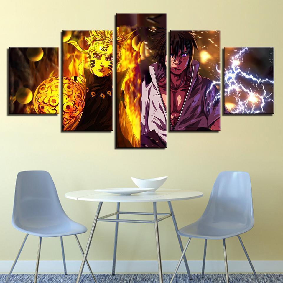 Characters Naruto Sasuke  Anime Canvas Wall Art