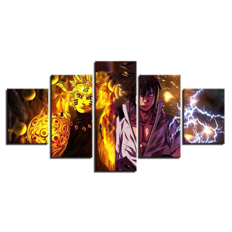 Characters Naruto Sasuke  Anime Canvas Wall Art