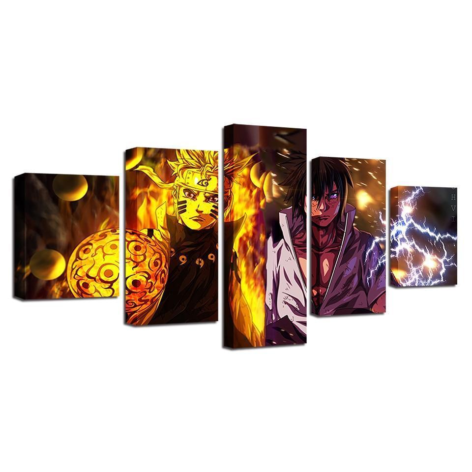 Characters Naruto Sasuke  Anime Canvas Wall Art