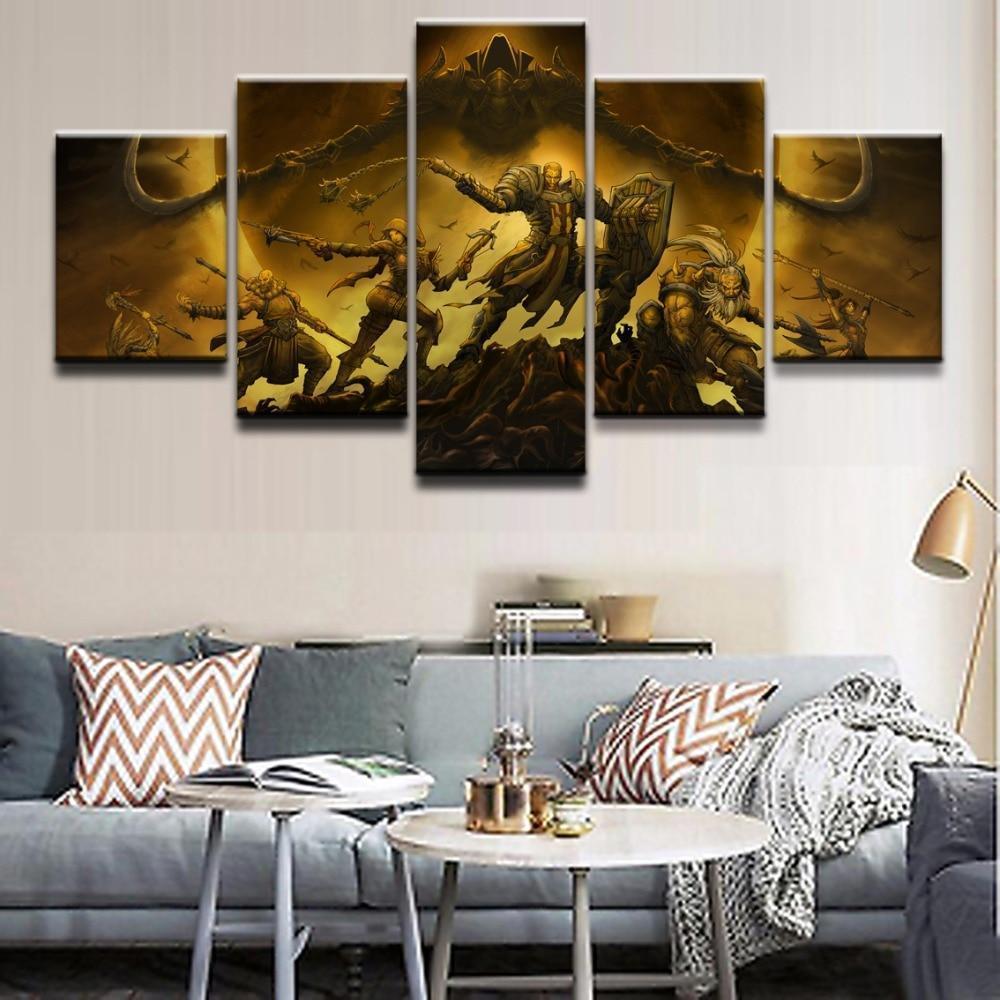 Characters Poster 1 Diablo III Reaper Of Soul Gaming Canvas Wall Art