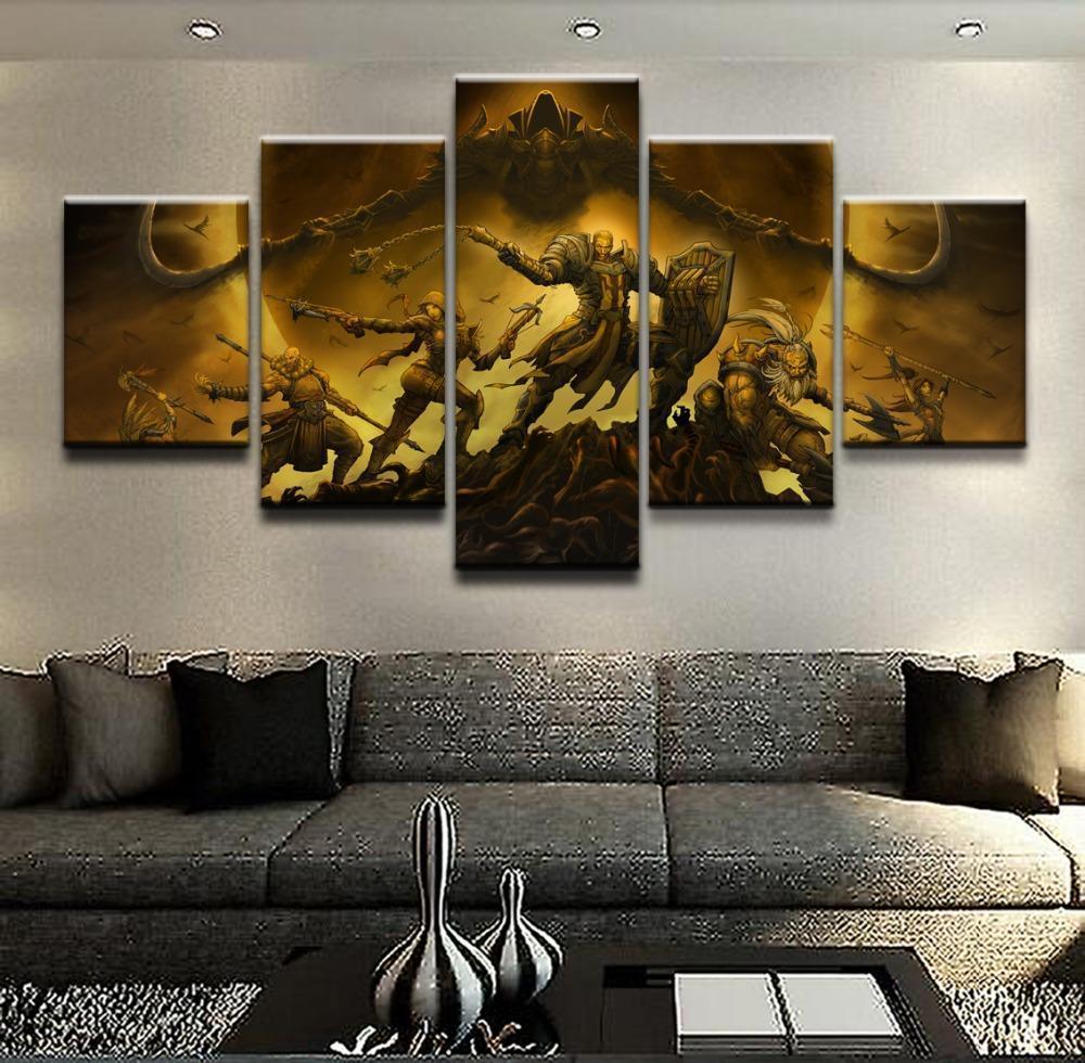 Characters Poster 1 Diablo III Reaper Of Soul Gaming Canvas Wall Art