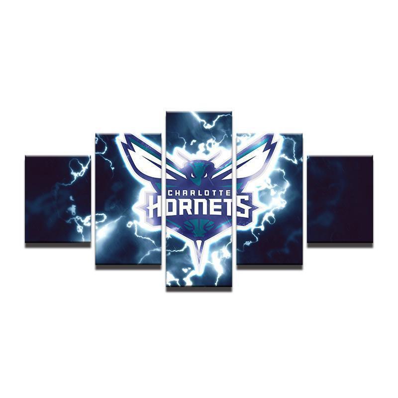 Charlotte Hornets NBA Basketball Canvas Wall Art
