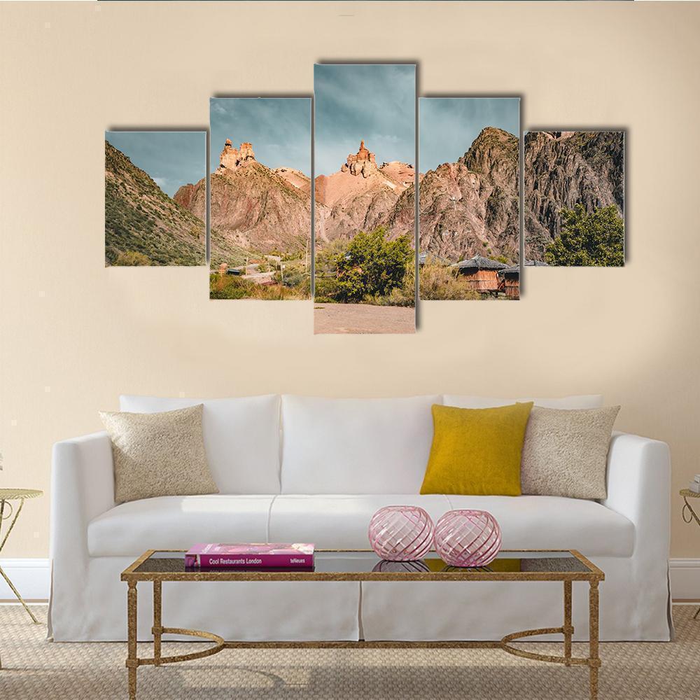 Charyn Grand Canyon With Clouds Nature Canvas Wall Art