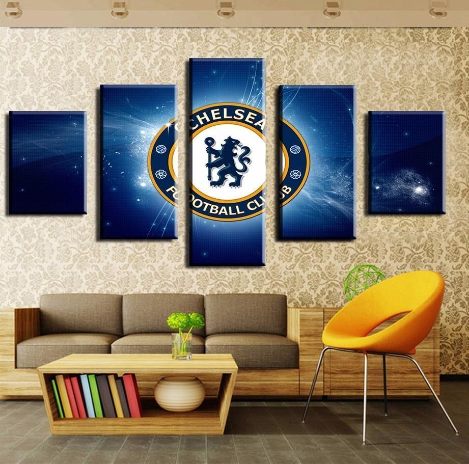 Chelsea Logo v2 Sport Canvas Wall Art