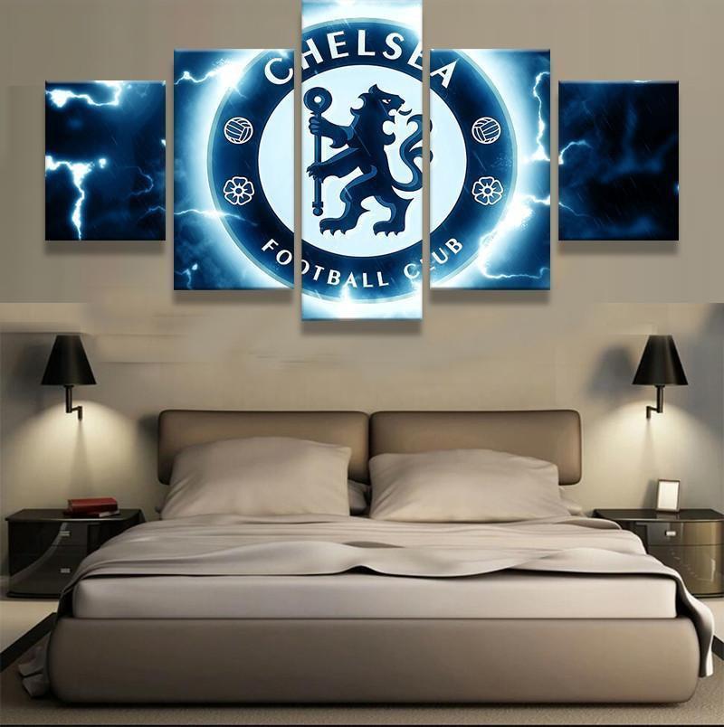 Chelsea Thunder Logo Soccer Canvas Wall Art